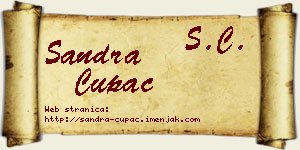 Sandra Cupać vizit kartica